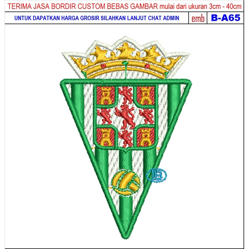 FC-30 CORDOBA FOOTBALL/CLUB EMBROIDERY PATCH ACCESSORIES