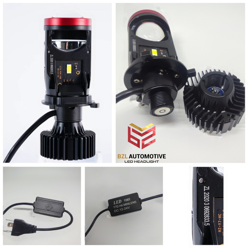 BOLL Y7D ไฟ LED รถยนต์ MOTORCYCLE LIGHT H4 MINI PROJECTOR Y7D ORIGINAL SUPER BRIGHT