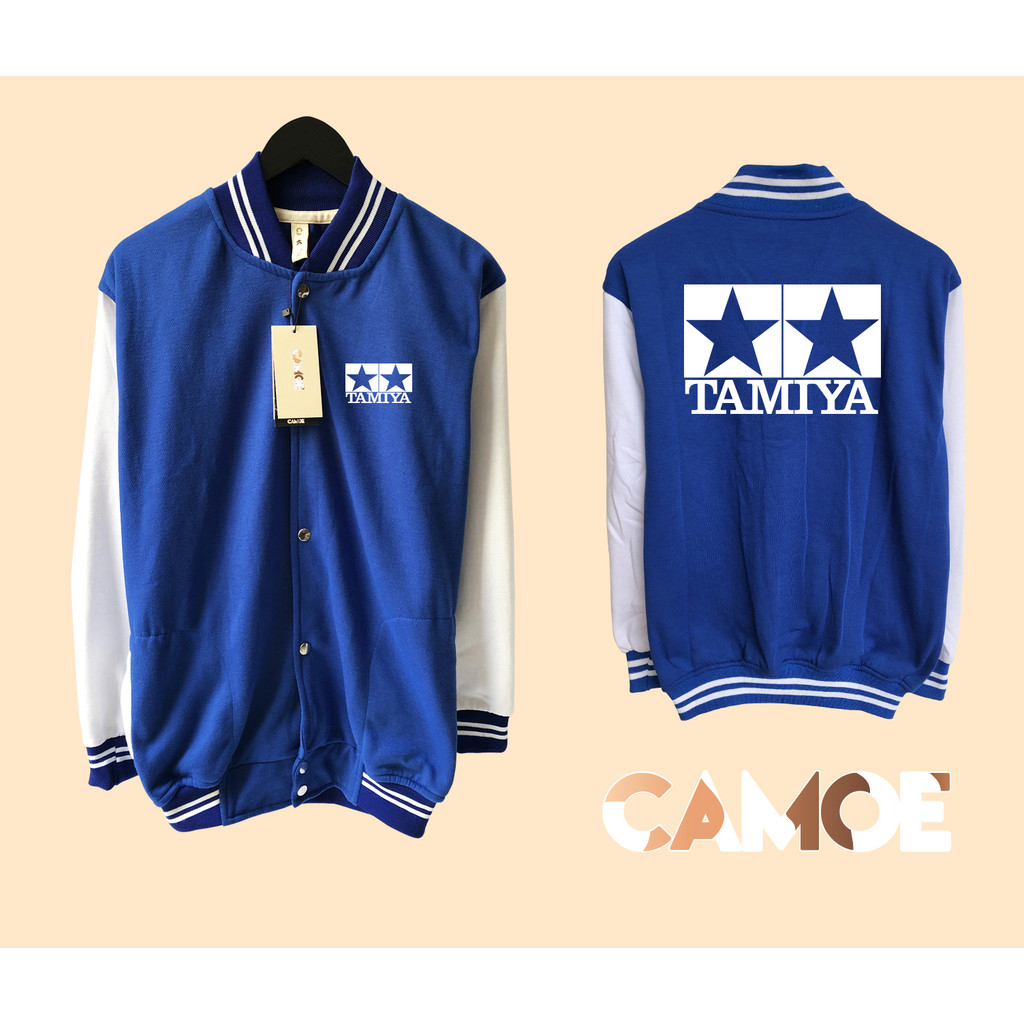 Tamiya Mini 4WD Logo Japan White Varsity Baseball Jacket