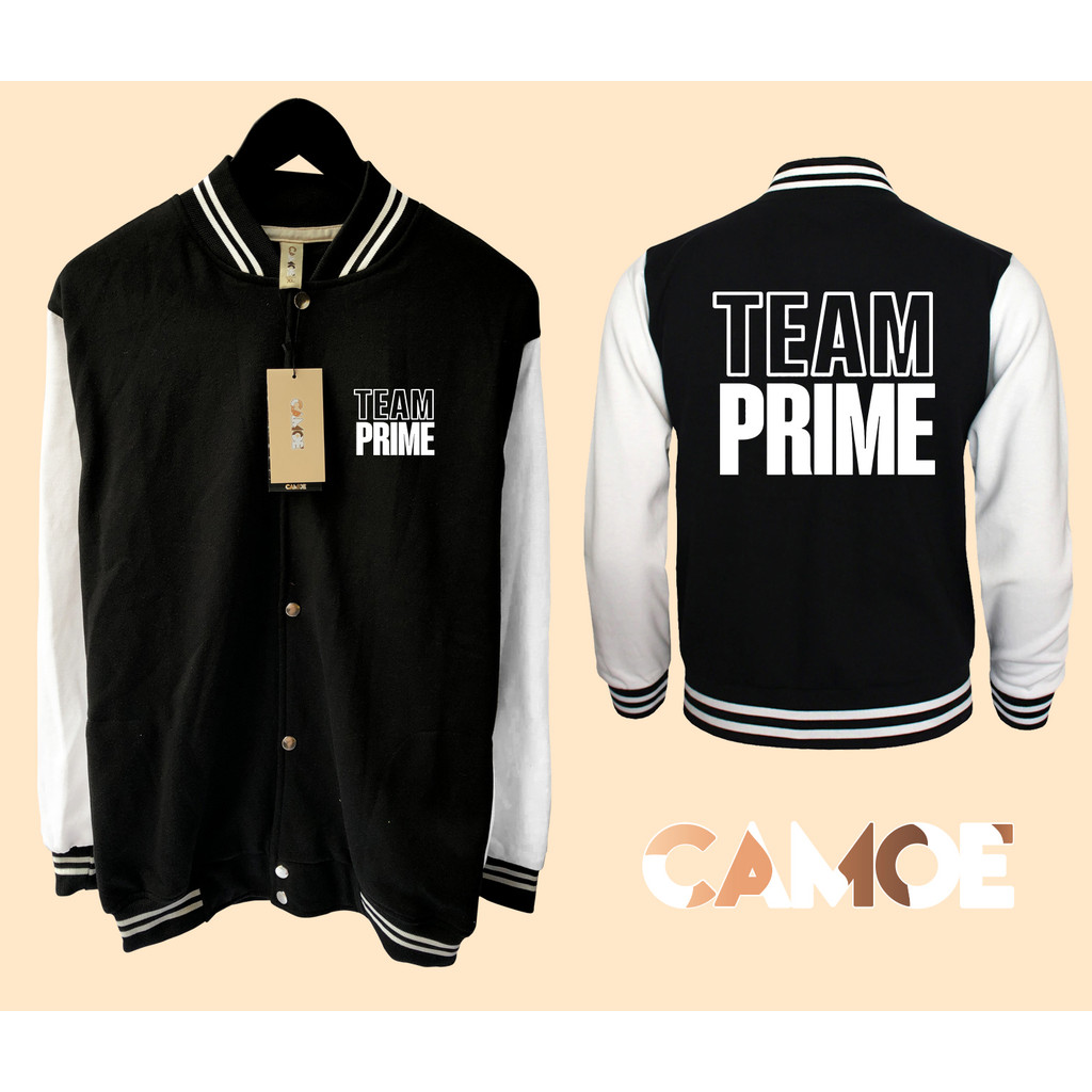 เสื้อแจ็คเก็ตเบสบอล Varsity Team Prime Logan Paul KSI Speed
