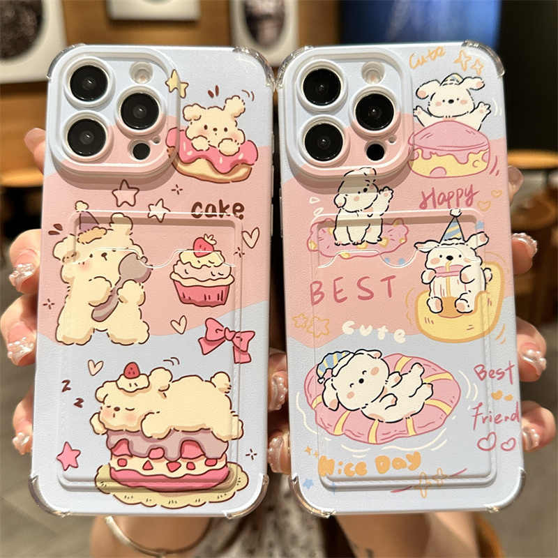 Star Cake Puppy Fancy Card Holder Case Xiaomi F7 C85 C71 C75 C65 Poco X7 Pro 15 14 14T 11 12 Lite M6