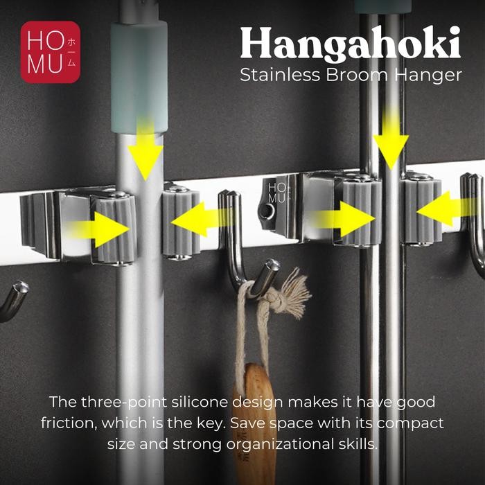 GANTUNANG Fiwa HOMU HANGAHOKI STAINLESS MOP BROOM HOP BROOM HOLDER KAPSTOK CANTOLANZER