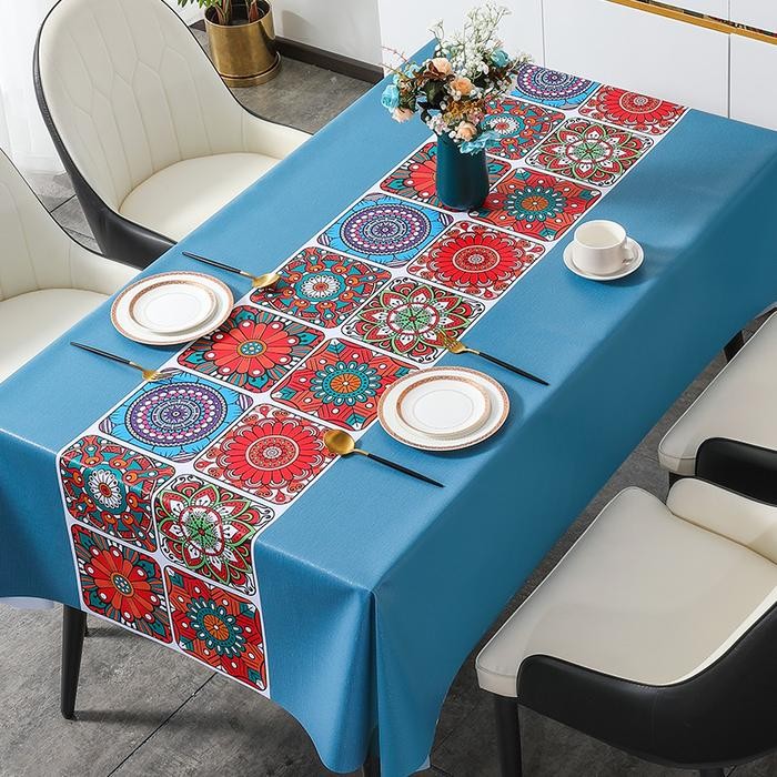 LOYAL BOSQUE DINING TABLE CLOTH พร้อมเก้าอี้ 4-10 ผืน กันน้ํา DINING TABLE ผ้า/ผ้า PVC
