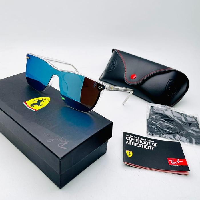 ใหม่ Black Sangglass Rayban006 Edition Ferrari 7720 Polarized + Uv400 แว่นตาป้องกันรังสี
