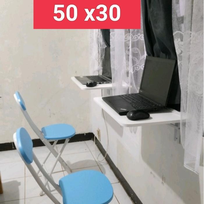 60 x 40 โต๊ะพับติดผนัง 60 x 30 50x30 เฟอร์นิเจอร์ไม้เหล็ก gjah