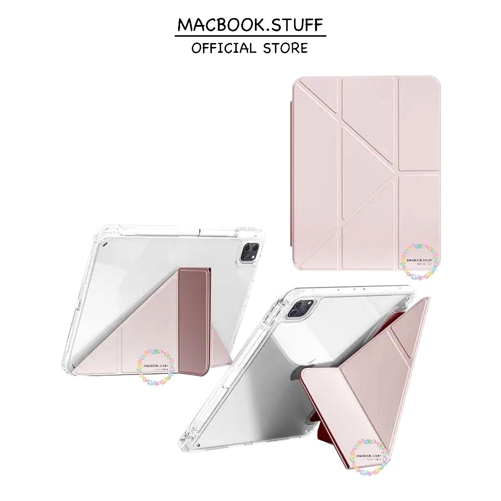 Fara TRIFOLD Y-FOLD อะคริลิค IPAD พร้อมที่วางปากกาสําหรับ IPAD AIR 3 4 5 / IPAD GEN 7th 8th 9th /
