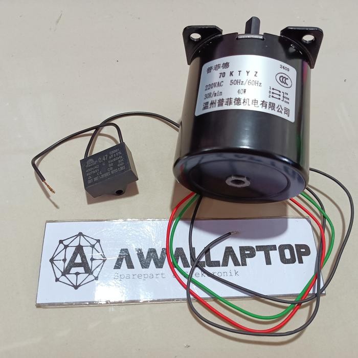 มอเตอร์เกียร์ 70Ktyz 70 Ktyz 10Rpm 3Rpm 60Rpm 110Rpm 2.5Rpm 220V มอเตอร์ซิงโครนัส