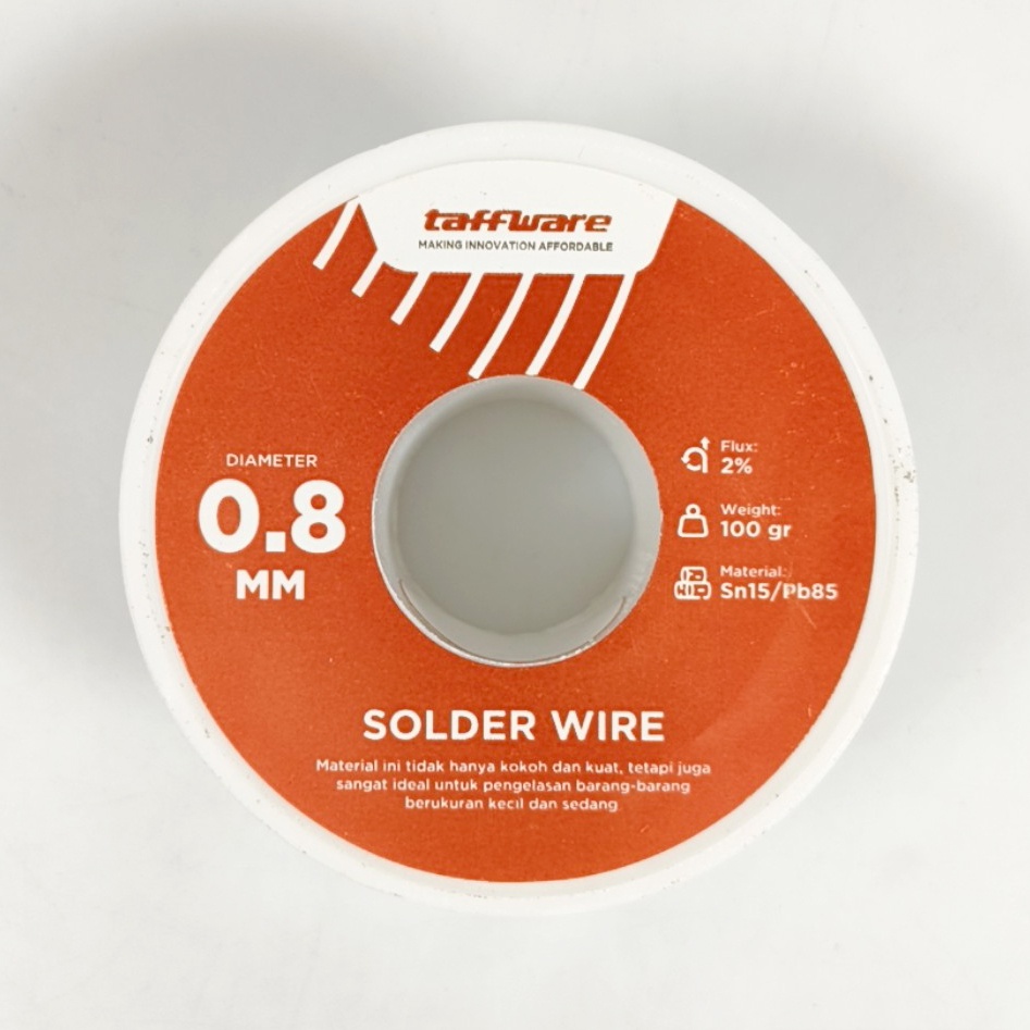 ลวดบัดกรีลวดดีบุก Taffiffware 0.8mm 100gr - SWH010