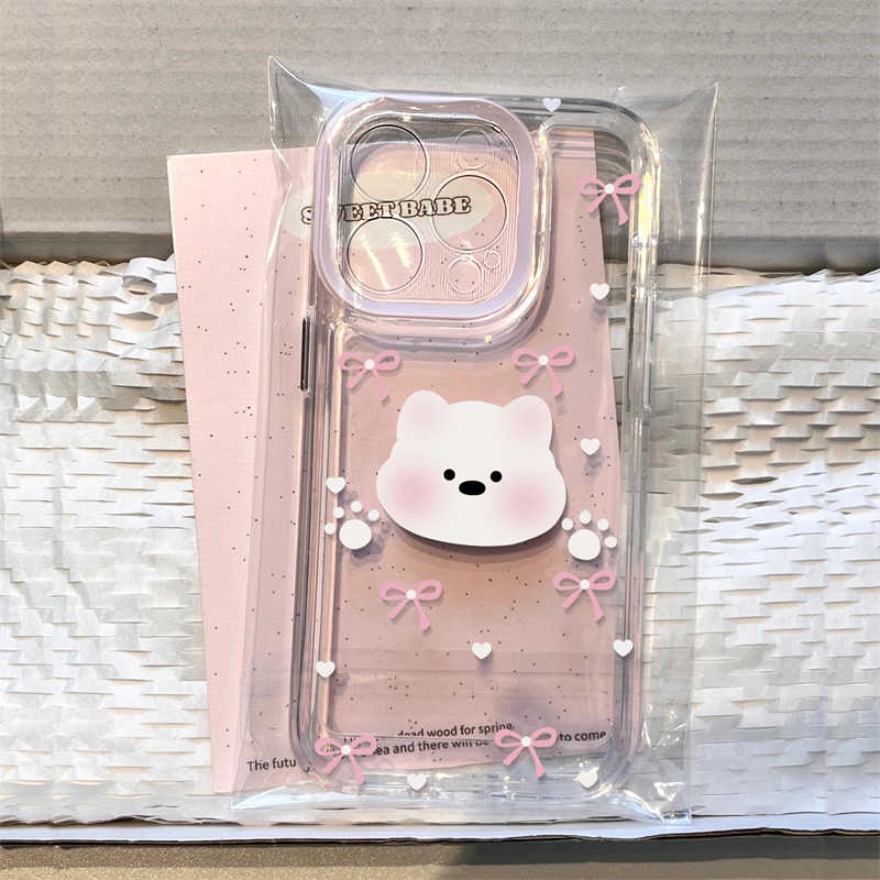 หมีน่ารักโบว์ริบบิ้นนุ่มกรณี Hp Xiaomi 15T Pro M7 M7 Plus f7 C85 Xiaomi 15 Ultra Poco C71 C71 F7 Pro