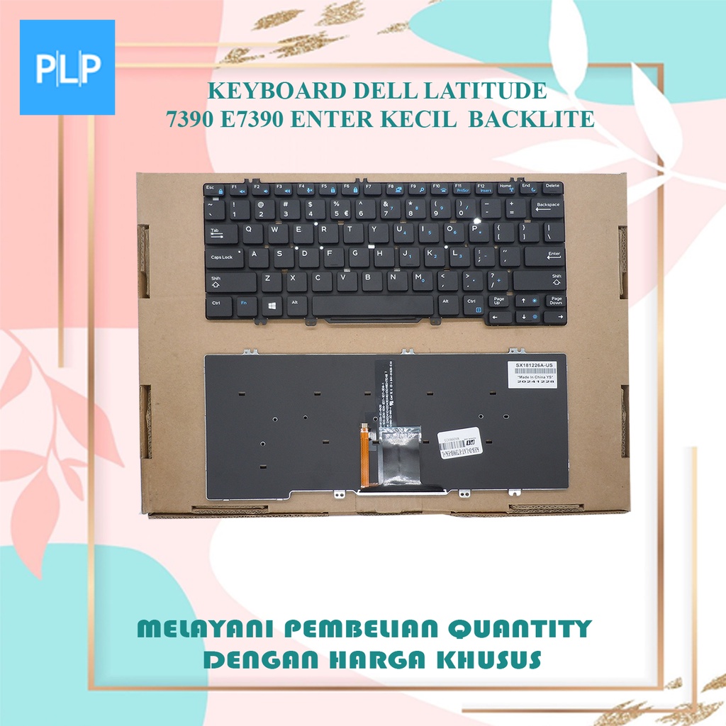 Dell Latitude 7280 7390 E7390 ใส่คีย์บอร์ดเรืองแสงขนาดเล็ก