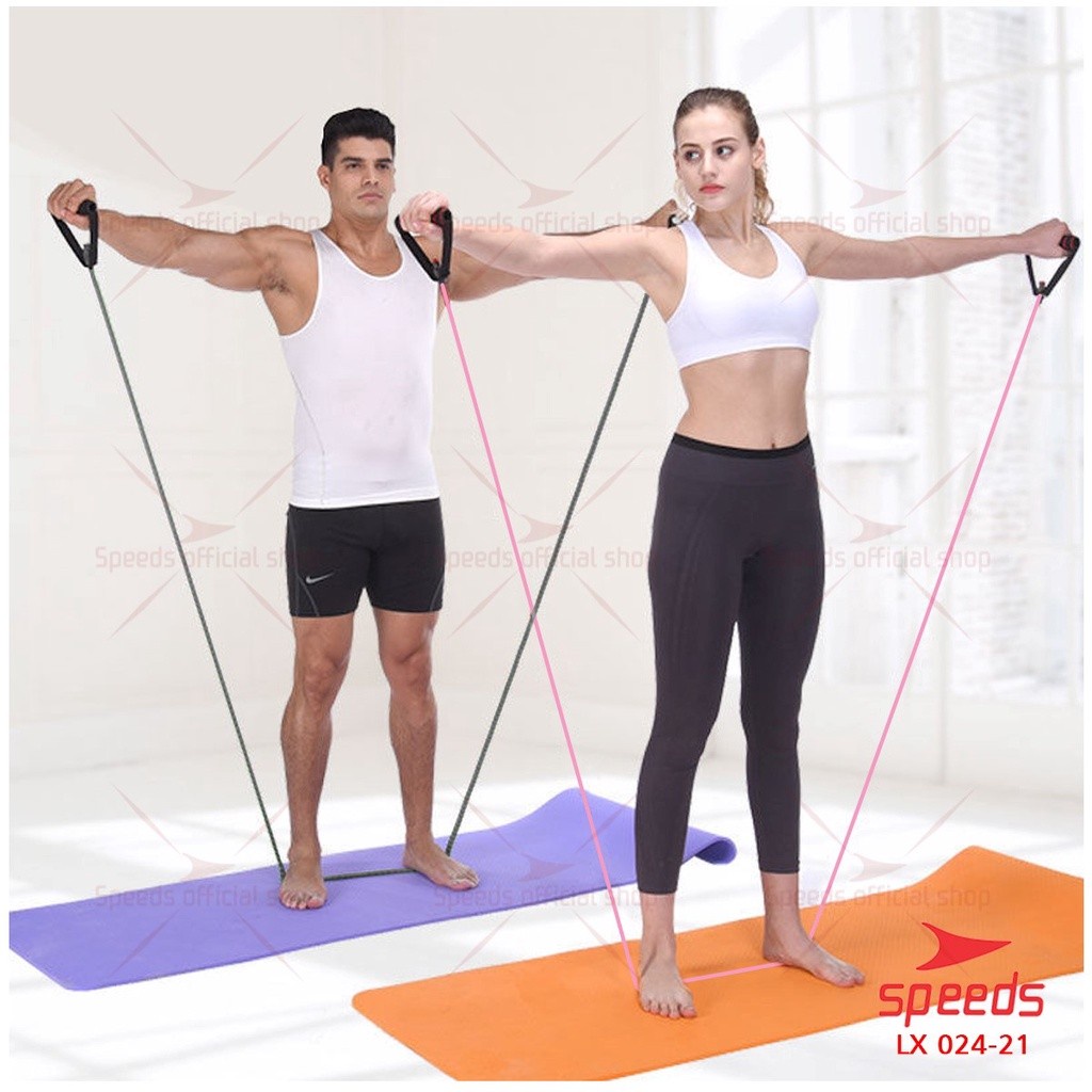 SPEEDS RESISTANCE BAND YOGA FITNESS STRAP YOGA EXERCISE RESISTANCE ELASTIC TUBE