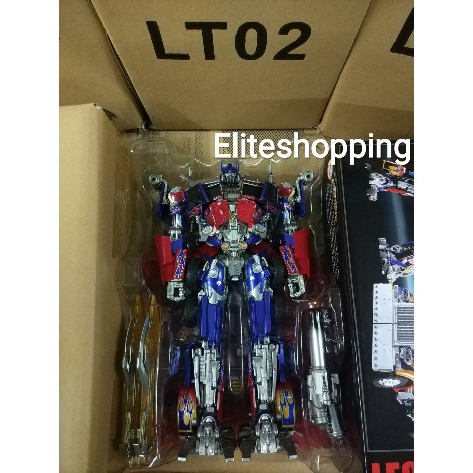 LT02 OPTIMUS PRIME - ของเล่น LEGENDARY TRANSFORMERS MASTERPIECE LT 02 O2 - สีดํา READYY