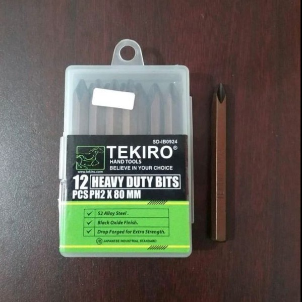 MATA 12BJ TEKIRO PH2 PH3 80 มม. ดอกไขควงกระแทก - ดอกไขควงสําหรับงานหนัก