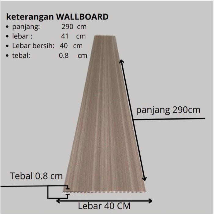 ตู้ติดผนังด้านบน PVC WALL LENGTH 290 CM