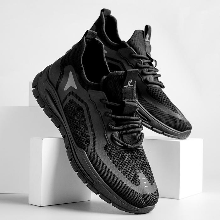 รองเท้า Larocking Eclipse Plain Black - รองเท้าผ้าใบกีฬาลําลองจ๊อกกิ้ง