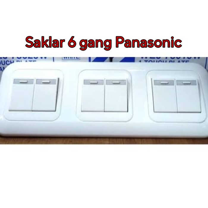 Panasonic Wide Series 6 Gang Switch