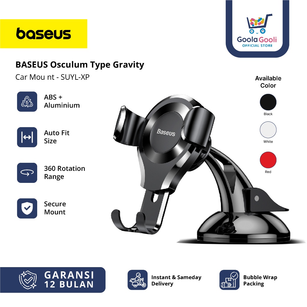 สมบูรณ์ตง- BASEUS Osculum Type Gravity Car Mount - SUYL-XP