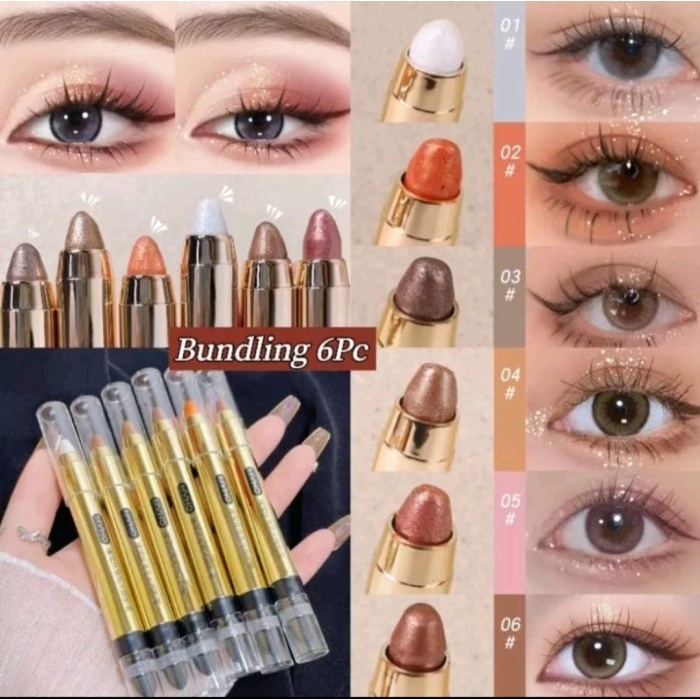 Original Eyeshadow Glitter Pencil 2In1/Eyeshadow Glitter / Stick Eyeshadow Crayon Shimmer/ Eyeshadow