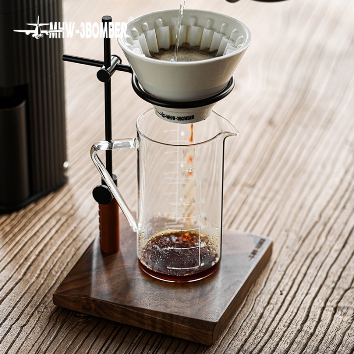 Mhw-3Bomber Glass Coffee SERVER พร้อมที่จับ - 360Ml/500Ml / TRANSPARENT โถกาแฟแก้ว กาแฟ SERVER V60