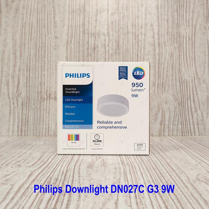Philips ดาวน์ไลท์โคมไฟเพดาน LED DN027C Gen 3 LED9 9W D150 Outbow