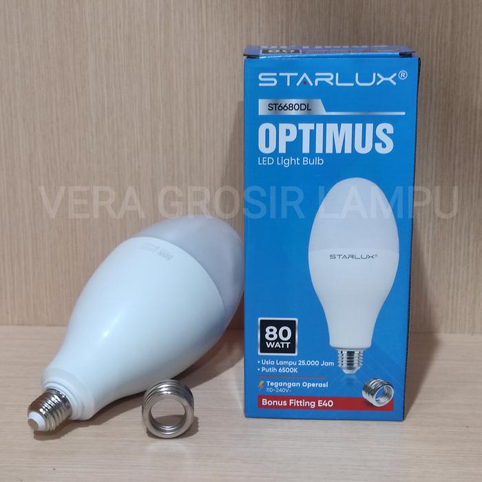 CAHAYA STARLUX 80W Optimus หลอดไฟ led ปรอทแสงสีขาว / โคมไฟ STARLUX 80W