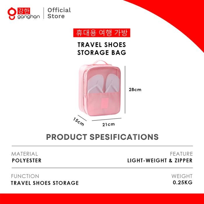 TimeToGo- Ganghan กระเป๋าใส่รองเท้าเดินทางเกาหลีมัลติฟังก์ชั่น 3 ชั้น Sb501