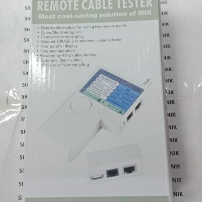REMOTE CABLE TESTER RG 45, RG 11, USB, BNC QUALITY
