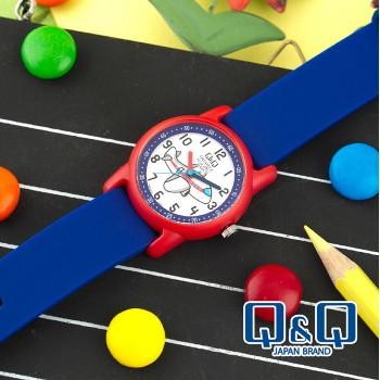 รับประกัน Q&Q QQ QNQ ANALOG DARK BLUE RUBBER CHILDRENS WATCH VR41J010Y ORIGINAL CODE 210