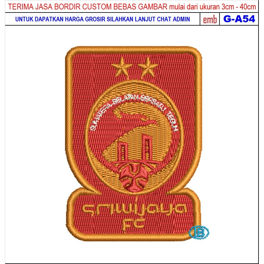 FC-71 SRIWIJAYA FOOTBALL/CLUB EMBROIDERY PATCH ACCESSORIES