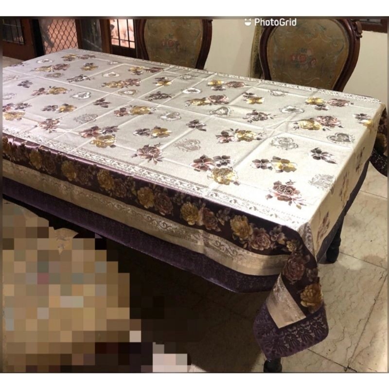 LUXURY ELEGANT WATERPROOF 6-8 เก้าอี้ DINING TABLE CLOTH