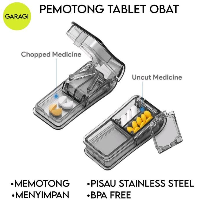 MEDICINE CUTTER TABLET CUTTER CAPSULE PILL BOX