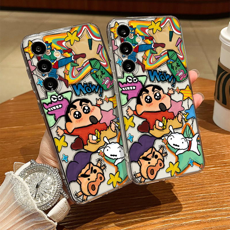Girl Boy Graffiti Crayon Shinchan Star สําหรับ Realme C85 Pro C75X 70 หมายเหตุ 70 C71 C75 C75x หมายเ