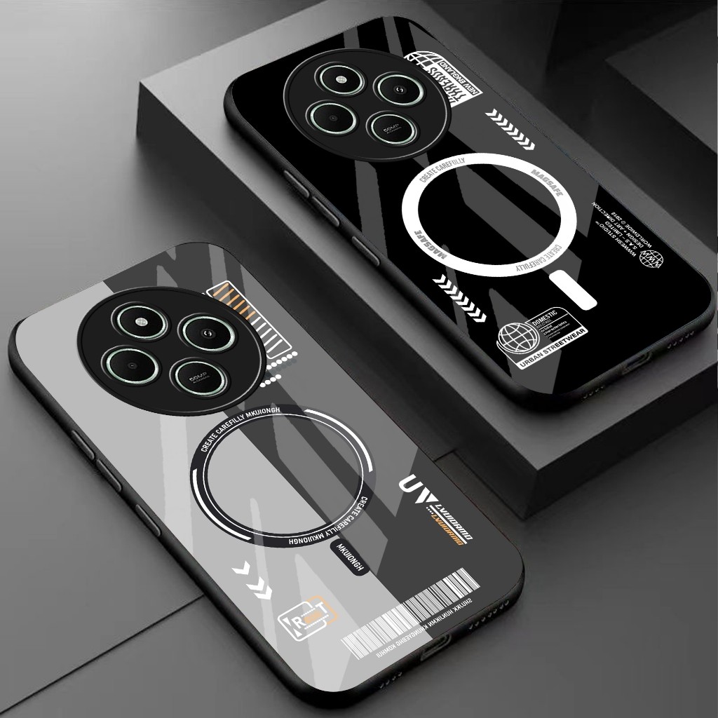 Fara [53] Softcase Glass Poco C75 - เคส Glossy Poco C75 - เคสกระจก Poco C75 - เคส Glossy Poco