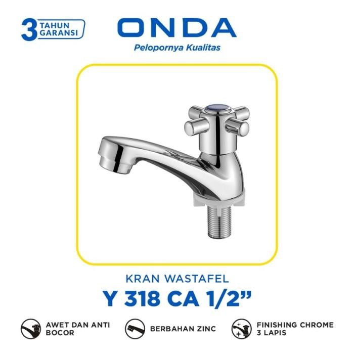 PREMIUM ONDA Y 318 CA ก๊อกน้ําล้างมือขนาด 1/2" นิ้ว Y318CA