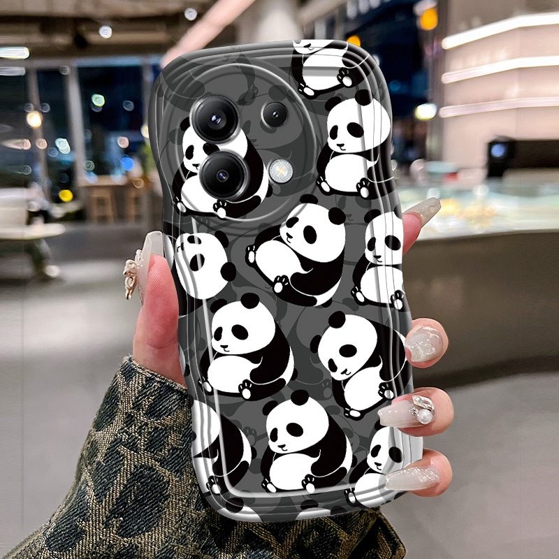 HP เคสโทรศัพท์สําหรับ Xiaomi POCO X6 5G POCO X6 Neo 5G POCO X6 Pro กรณีเคสโทรศัพท์รูปแบบแพนด้าซิลิโค