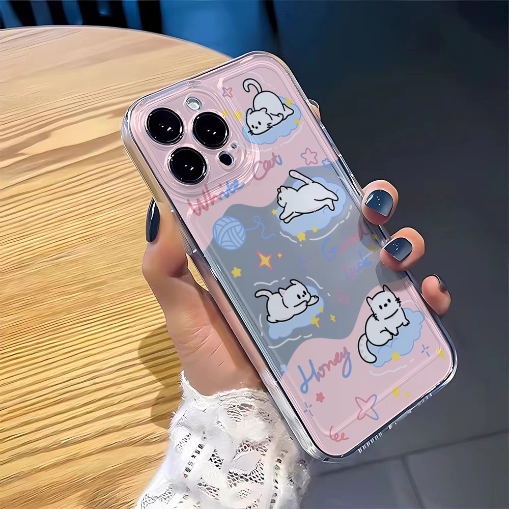 Luck Lucky Cat Soft Casing Realme Note 70 C71 Realme Note 60 60X C61 C63 C65 C75 9 10 Pro+ 4G 5G C30