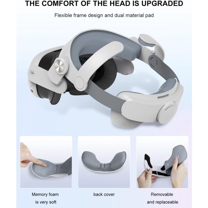 Halo Strap Fiit Vr T300 ที่คาดผม Vr Accessories Quest 3