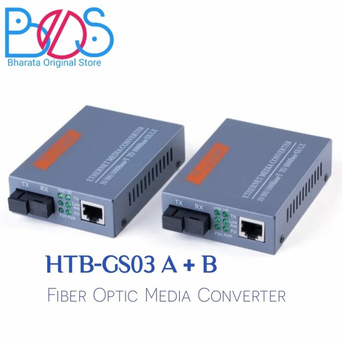 Project - Netlink HTB GS03 HTB-GS03 Gigabit Optical Single Mode Media Converter