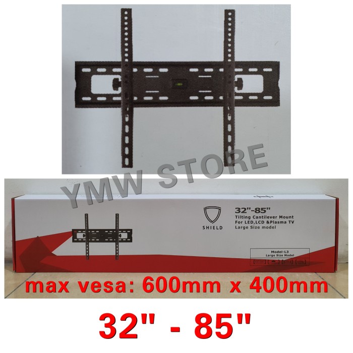 PREMIUM SHIELD รุ่น L3 Wall Bracket LCD / LED TV 32 นิ้ว - 85 นิ้ว TILT