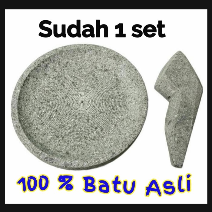 B_SERII ของแท้ 100% STONE MORTAR - COWET PLUS PESTLE / MUNTHU