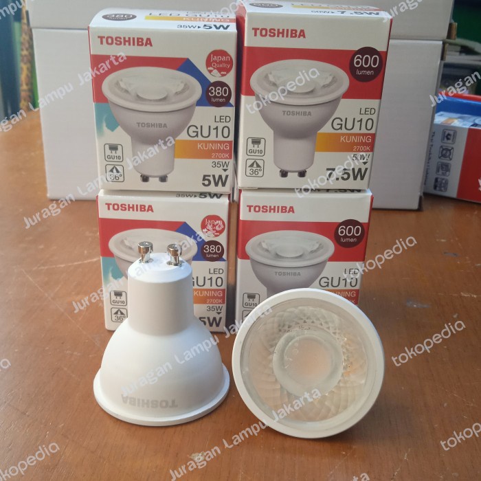 TOSHIBA GU10 LED SPOTLIGHT GU10 7.5W 5W