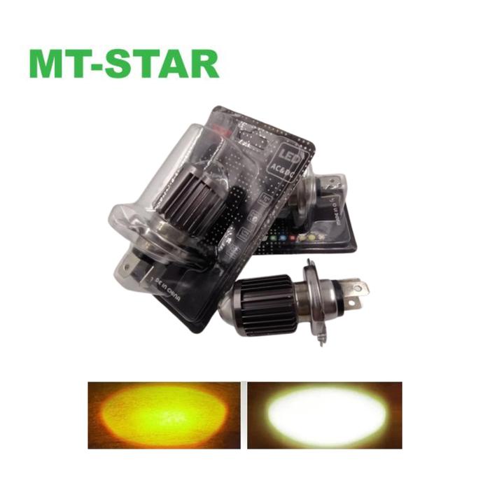 CODE D MT STAR รถจักรยานยนต์รถไฟ Led ด้านหน้า H4 เลเซอร์ D2 สีขาวสีเหลือง AC&DC Yamaha Vixion รถโปรเ