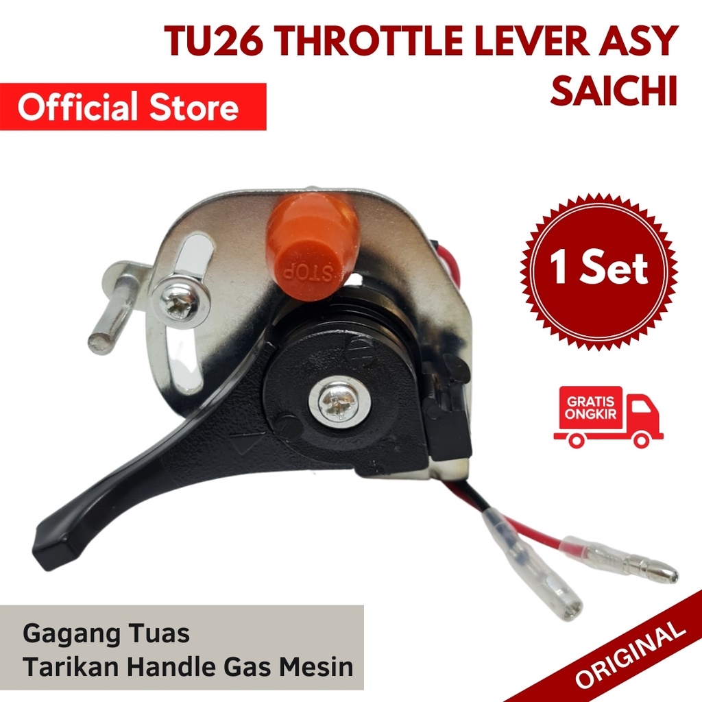 MESIN TU26 THROTTLE LEVER TU26 GAS HANDLE OLD