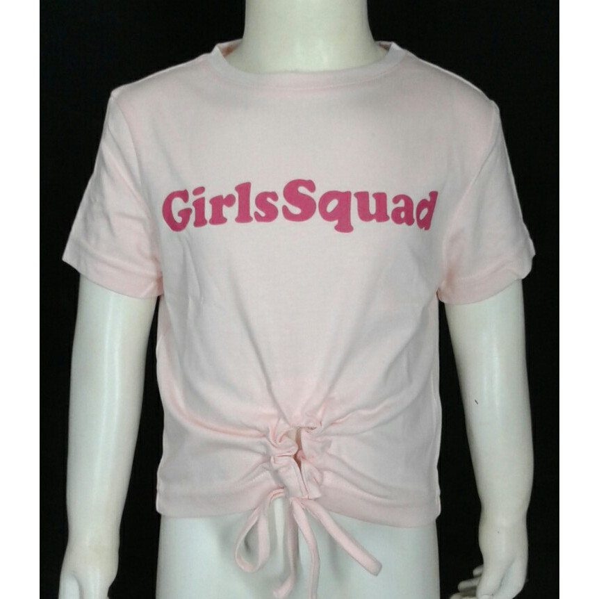 KATUN Ez Wear เสื้อยืดแขนสั้นเด็กผู้หญิง Zlata อักษรา ผ้าฝ้ายลําลองสีชมพู Molde 19.12