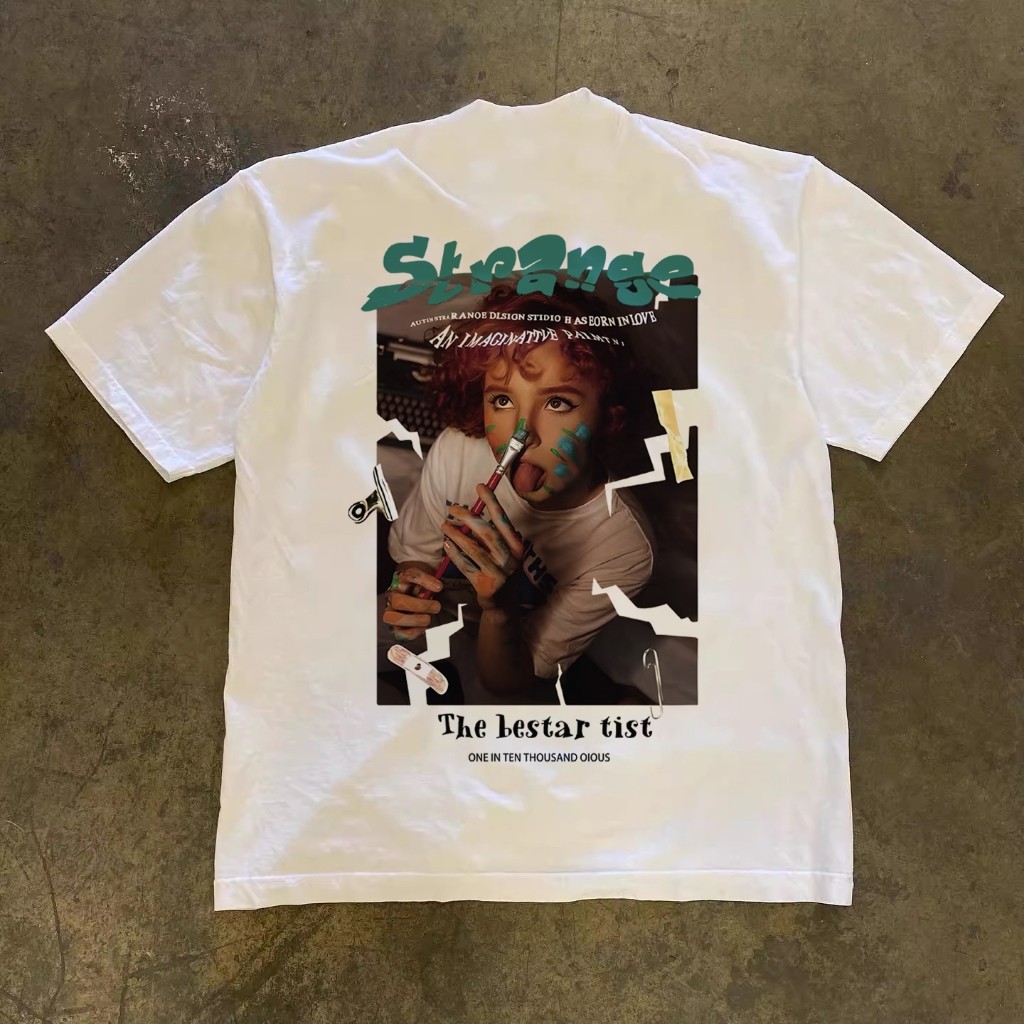 Oversize Kaos The Bestar Tist JJ.STORE เสื้อยืดโอเวอร์ไซส์สไตล์เกาหลี | เสื้อยืดผู้หญิงสีดํา สีขาว แ