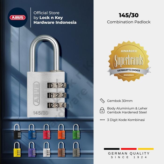 TimeToGo- กุญแจรวม Abus 145/30 เยอรมัน