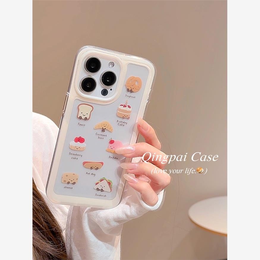 โปร่งใสขนมปังขนม Hp Casing Vivo Y29 5Gy19S V50 Lite Y28 V40 Lite 5G Y21S Y21T V27E Y5S Y75 Y27 Y15 V