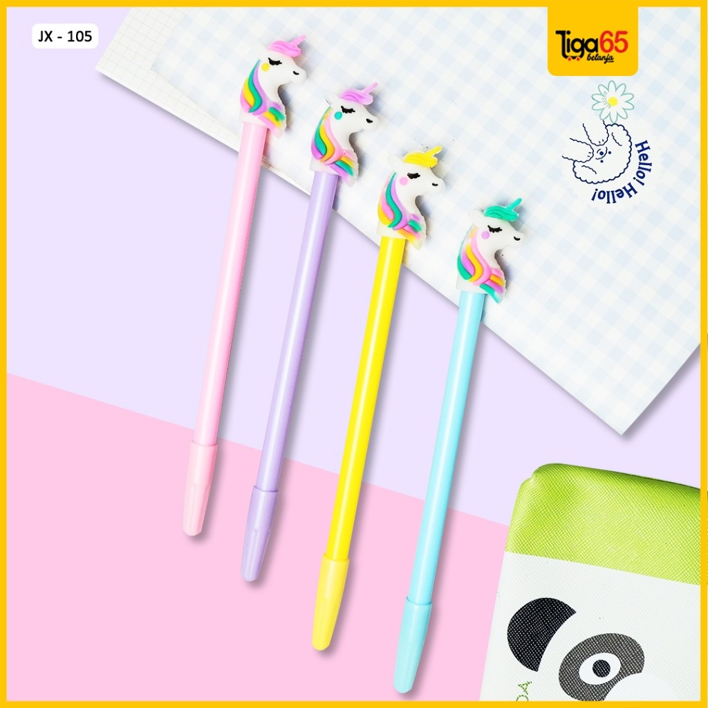 [WHOLESALE] ปากกา 3D CHARACTER UNICORN PUNICORN GEL PENS (ชิ้น) ปากกาเจล JX105