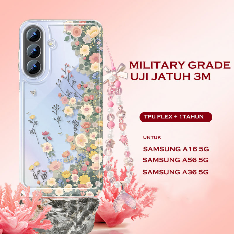 Anti Crack ดอกไม้สีความงามปลอก Hp Iphone A6s A6t Pro 5G Y05 V70 Fe 17 Pro Max 17 Air 11 Pro Max 16E 