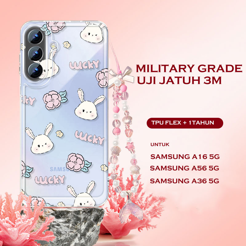ภาพประกอบกระต่ายน่ารัก Anti Crack ปลอก Iphone A6s A6t Pro 5G Y05 V70 Fe 17 Pro Max 17 Air 16E 15 Pro